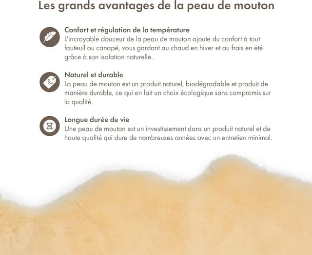 Thumbnail 3 de Tapis peau de mouton bébé 95x60 cm