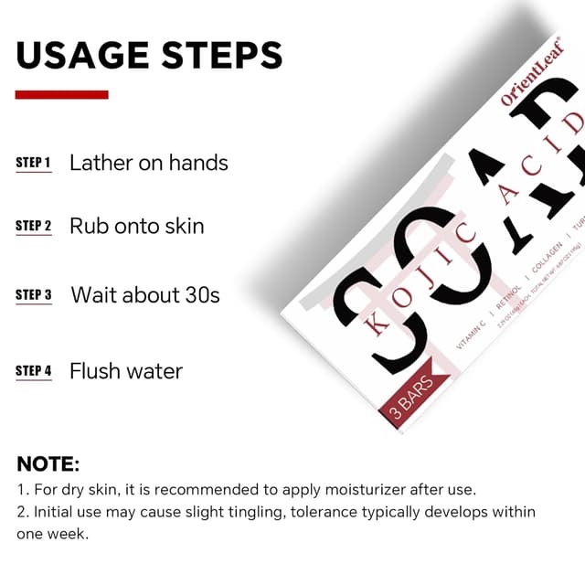 Thumbnail 5 de ORIENTLEAF Kojic Acid Soap 3-pack