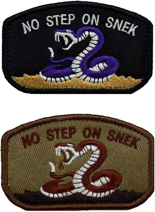 Detalle de No Step On Snek Patch 2er Set