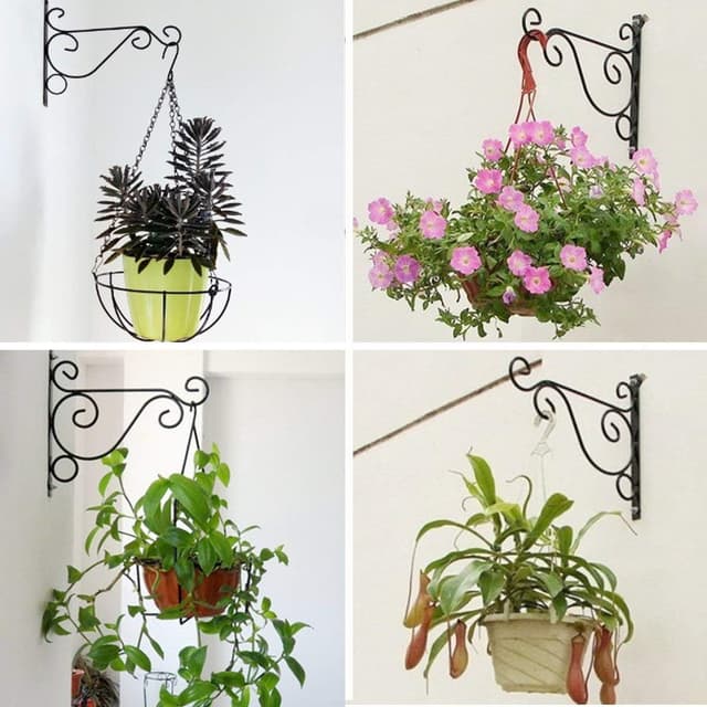 Thumbnail 3 de NUPTIO 2 Stück Hängende Korbhalterungen Außen 25 cm