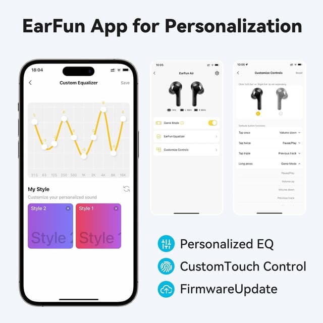 Thumbnail 4 de EarFun Air Bluetooth earbuds 35H