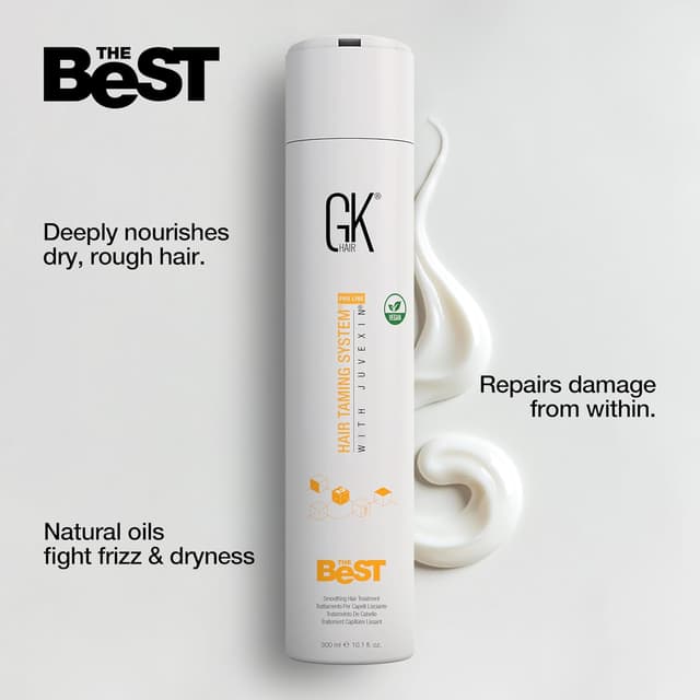 Detalle de GK HAIR Global Keratin “Il Migliore” trattamento lisciante alla cheratina 300 ml (kit professionale brasiliano)
