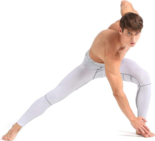 Detalle 2 de AMZSPORT Pantaloni sportivi compressione uomo leggings asciugatura rapida