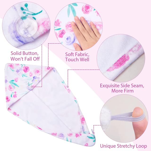 Thumbnail 3 de Basumee Microfiber Hair Towel Wrap 23.9 in