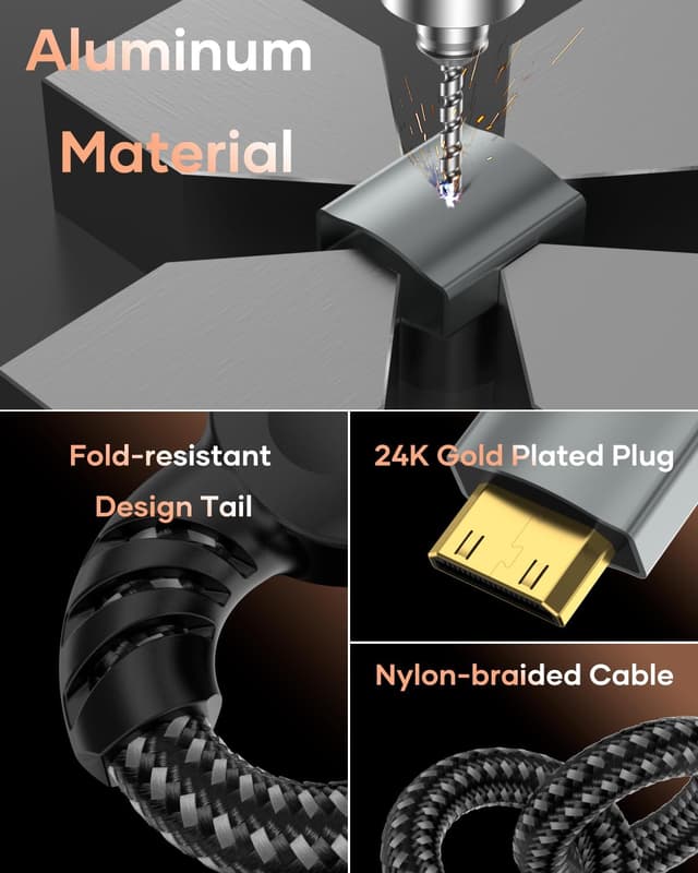 Thumbnail 6 de Nersligek Mini HDMI auf HDMI Adapter 4K 60 Hz