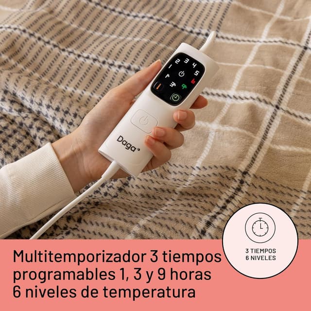 Thumbnail 3 de DAGA Manta Térmica Eléctrica Relax XL ⚡ Suave y Con Control