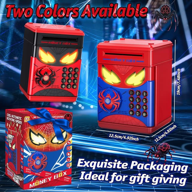 Thumbnail 6 de Wrystte Spider Electronic Piggy Bank with Fingerprint