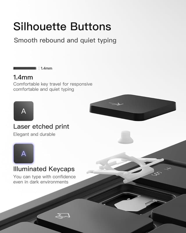 Thumbnail 5 de Inateck KB09119-10 magnetic keyboard case 11in trackpad