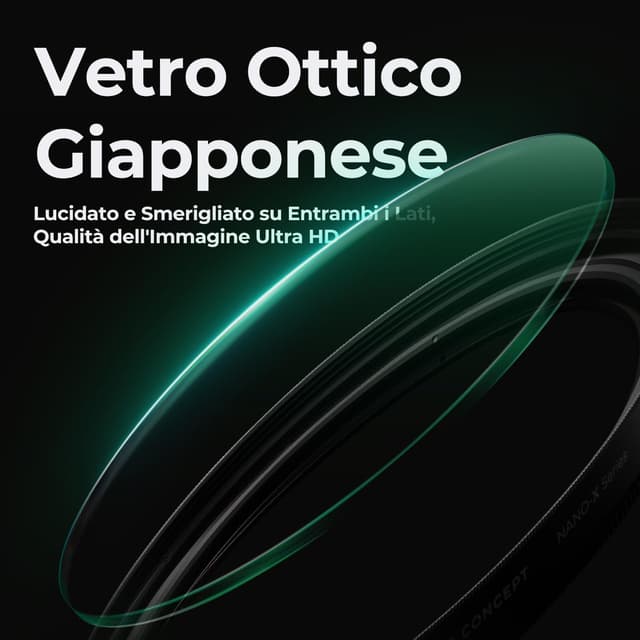 Detalle 2 de K&F CONCEPT Nano-Xcel 37MM ND2-32 & CPL 2 in 1: filtro ND variabile e polarizzatore circolare con custodia