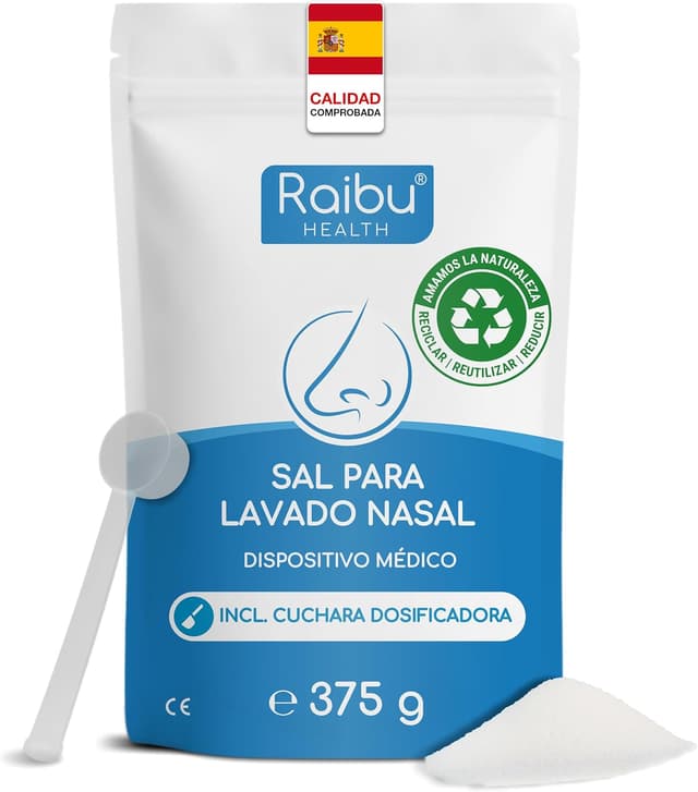 Detalle de Raibu Sal para Lavado Nasal 150 porciones