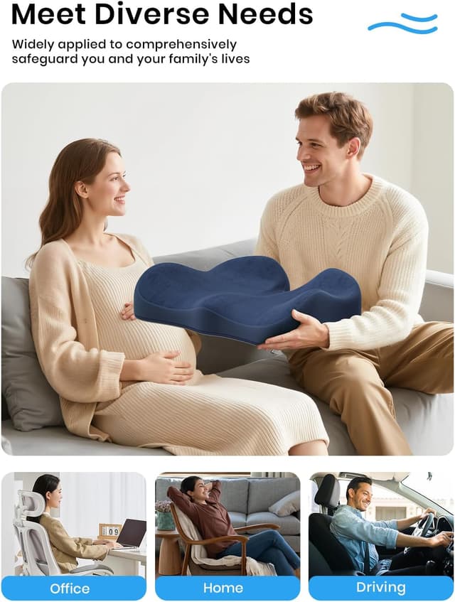 Thumbnail 5 de Benazcap Seat Cushion Memory Foam for Sciatica