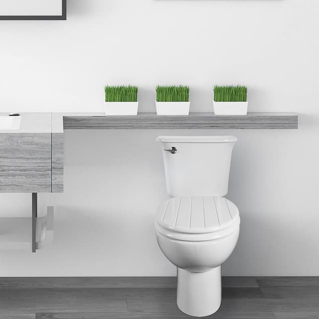 Thumbnail 5 de Angel Shield White Wooden Toilet Seat — Antibacterial Toilet Seat 🚽