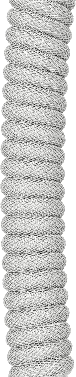 Detalle de GLORIOUS Gaming câble de clavier spiralé Premium USB-A vers USB-C (Ghost White) anti-emmêlement