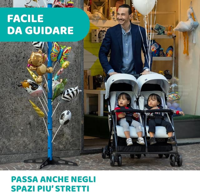 Thumbnail 4 de Chicco OHlalà Twin passeggino gemellare 8 kg