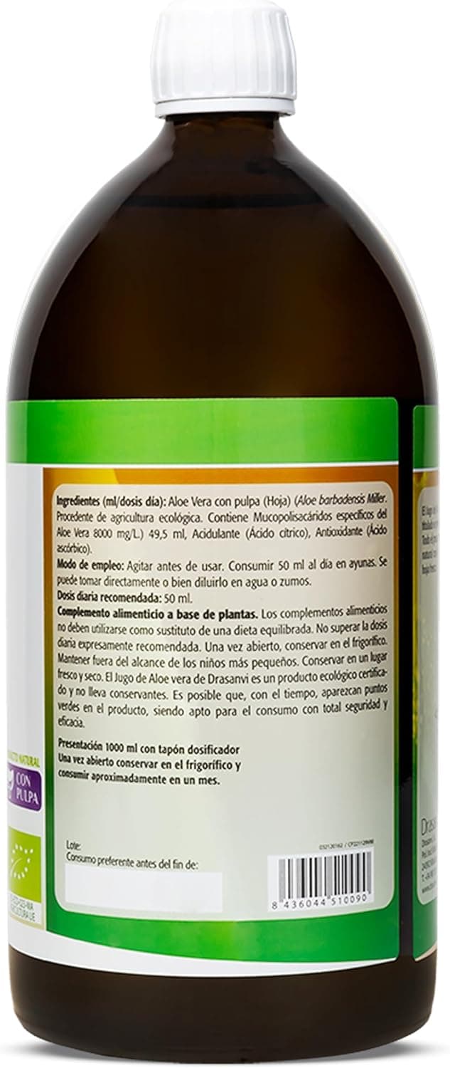 Thumbnail 5 de DRASANVI Jugo de Aloe Vera 100% Puro BIO 1l