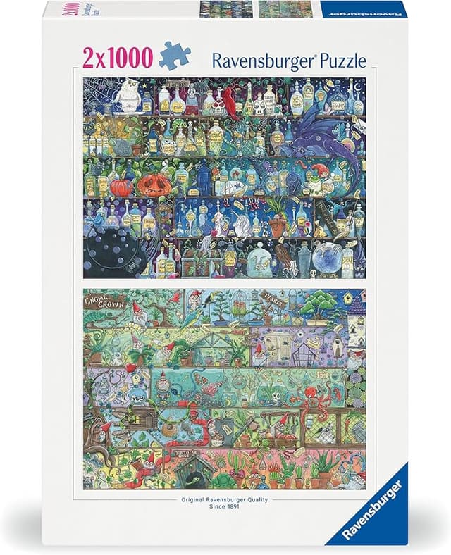 Detalle de Ravensburger Puzzle Zoe Sadler 70x50 cm — 2x1000 piezas 🧩