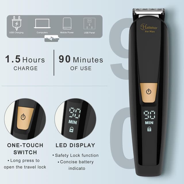 Detalle de Hatteker 6-in-1 body groomer trimmer