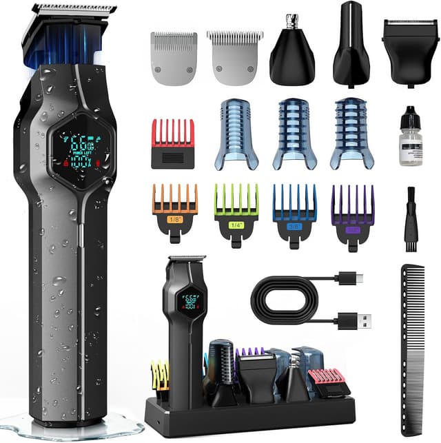 Detalle de TRIMX Beard Trimmer for Men with Magnetic Snap-on Heads