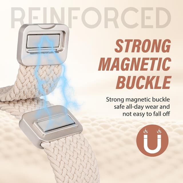 Detalle 2 de Braided Magnetic Band for Apple Watch 45mm