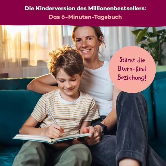 Thumbnail 1 de 6-Minuten Gefühlstagebuch Kinder 6–12 Jahre 📔