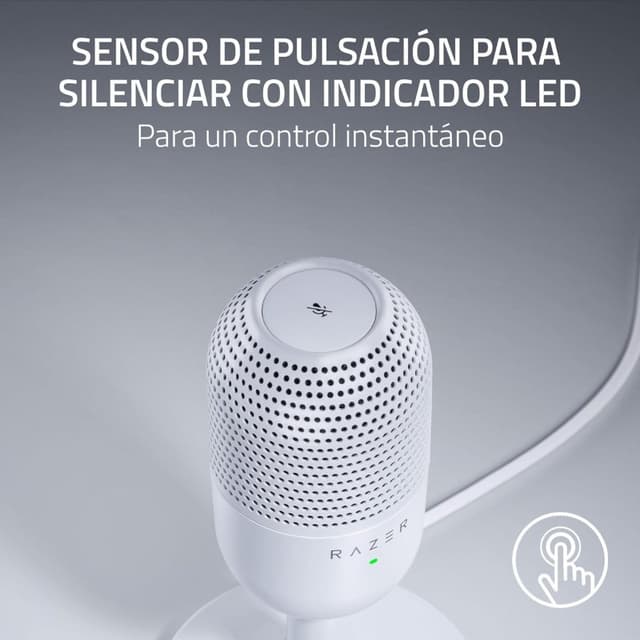 Detalle de Razer Seiren V3 Mini Micrófono de condensador para streaming 🎤