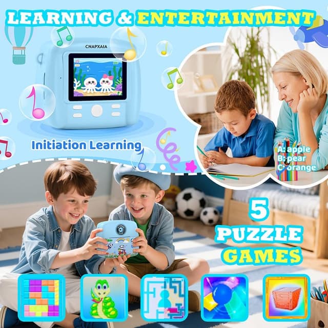 Thumbnail 4 de CNAPXAIA Sofortbildkamera Kinder 2,4