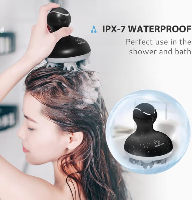 Detalle 1 de COMFIER Masajeador Inalámbrico para Cuero Cabelludo 🧖♀️ Relax y Crecimiento del Cabello