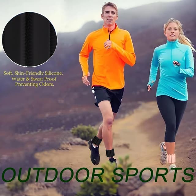 Detalle de ibforcty 2PCS Adjustable Wrist & Ankle Weights Set with Silicone Strap