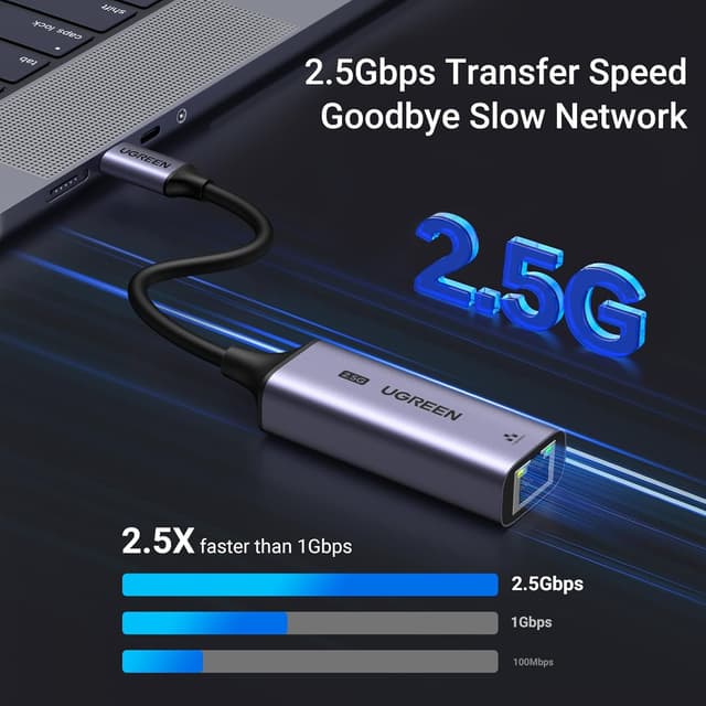 Thumbnail 1 de UGREEN USB C Ethernet Adapter 2.5Gbps