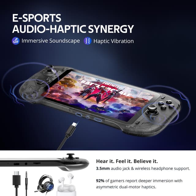 Detalle 2 de OnePro Cloud Handheld Portable Remote Play Gaming Console (7" 1080P Touchscreen, 64G)