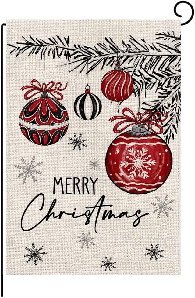 Imagen de wyooxoo Christmas Garden Flag 12x18 in outdoor flag 🎏 en OfertitasTOP