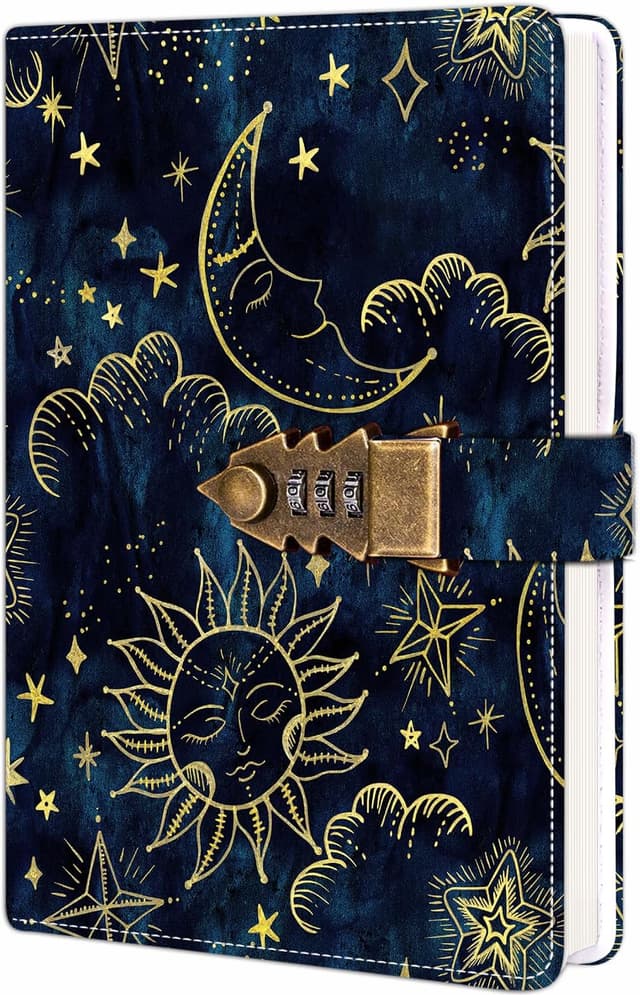 Imagen de ZXHQ Tagebuch mit Schloss A5 21 x 15 cm en OfertitasTOP