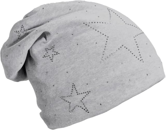 Detalle 2 de DonDon Bonnet femme hiver slouch doublé avec étoiles