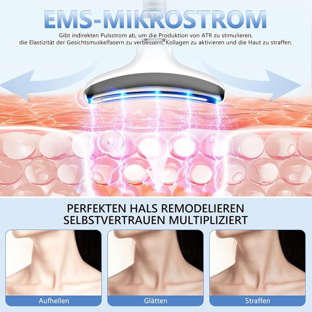 Detalle de karzu EMS-Gesichtsmassagegerät 45 °C
