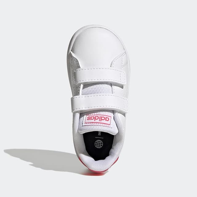 Detalle 2 de adidas Advantage Lifestyle Zapatillas de Tenis 👟 White/Pink, 23 EU