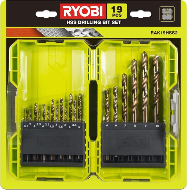 Thumbnail 1 de Ryobi Set 19 punte HSS per metallo 19 pezzi