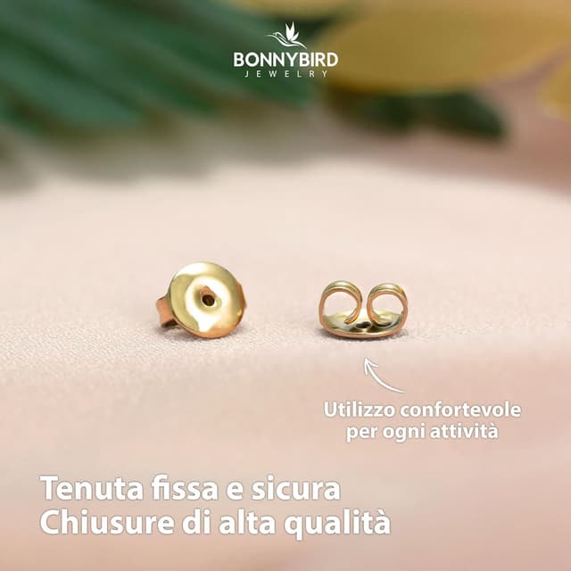Thumbnail 6 de BONNYBIRD Orecchini in acciaio chirurgico donna anallergici 💍