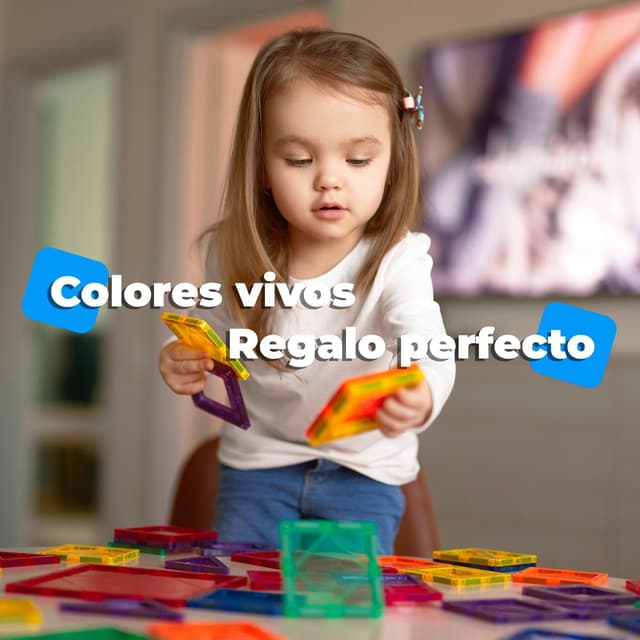 Thumbnail 5 de NK Bloques Magnéticos 3D para Niños - 100 Piezas 🧩