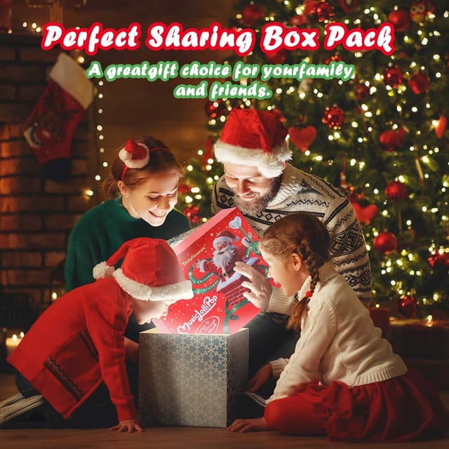 Thumbnail 6 de AMOS Sucette Musicale Mûre & Pêche & Menthe & Pomme – coffret de 4 bonbons audio, Noël, sans sucre