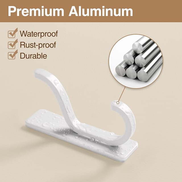 Detalle de pickpiff Heavy Duty Adhesive Hooks, Hold 6kg