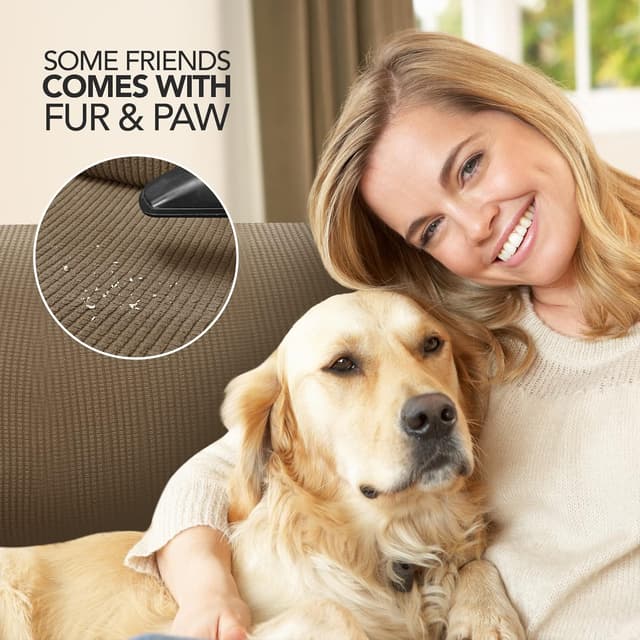 Detalle 2 de Deconovo Copridivano 2 Posti Marrone 145-180 cm