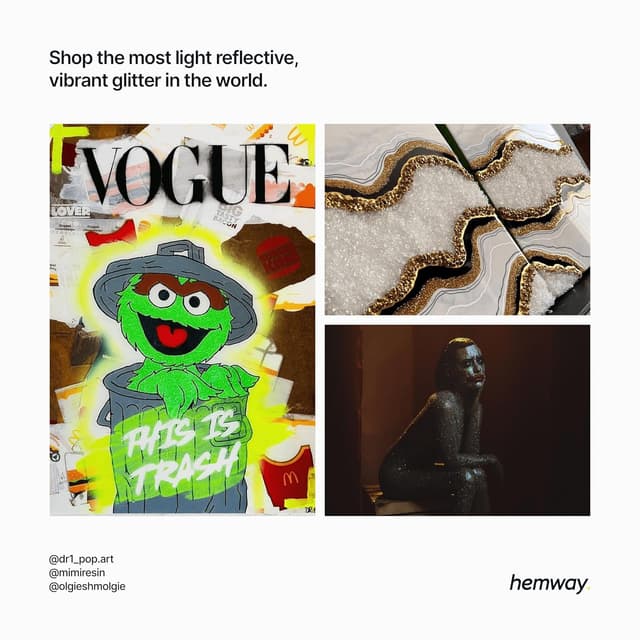 Thumbnail 5 de Hemway Bronze Brown Ultrafine Glitter 100g