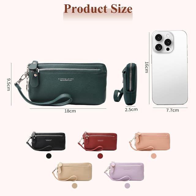 Thumbnail 1 de Mabecol Portefeuille Femme Long 18×9,5×2,5 cm 👛