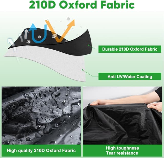 Detalle de CICMOD 210D Windproof Motorbike Cover (length up to 104 in)