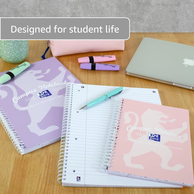 Detalle 2 de Oxford Campus A4 Notebook 140 Page Pack