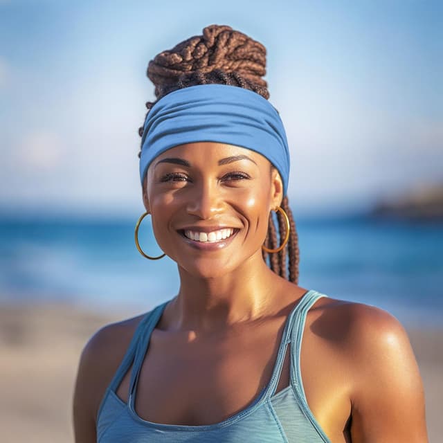 Detalle 1 de DiyJibb Damen Stirnbänder im 7er-Set – breite Haarbänder für Workout, Stoff, Baumwolle/Polyester/Spandex