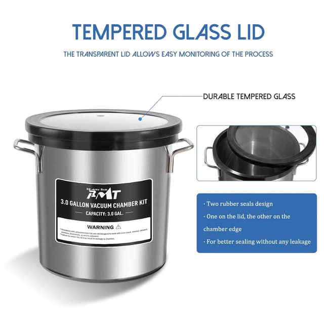 Thumbnail 2 de PB Motor Tech 3 Gallon Vacuum Chamber Kit 4.5CFM