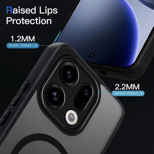 Detalle 2 de Olgary Magnetica Cover per OPPO Find X9 compatibile MagSafe, traslucido opaco antiurto e anti-graffio