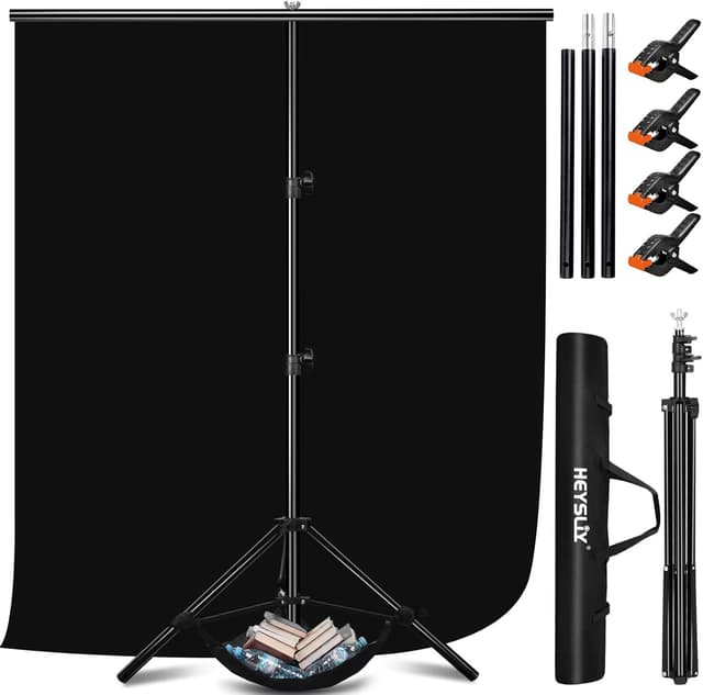 Imagen de Heysily Fotohintergrund Schwarz 2x2m en OfertitasTOP