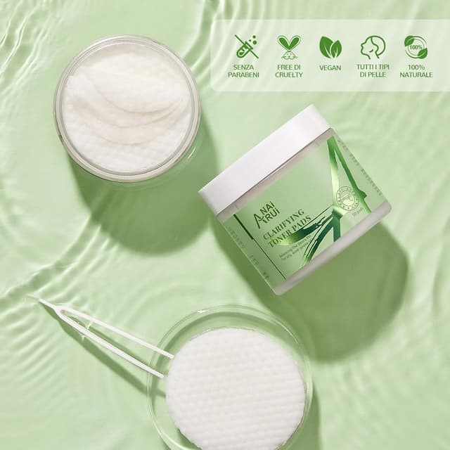 Detalle de ANAiRUi Clarifying Toner Pads con acido azelaico e BHA (acido salicilico), 50 pezzi
